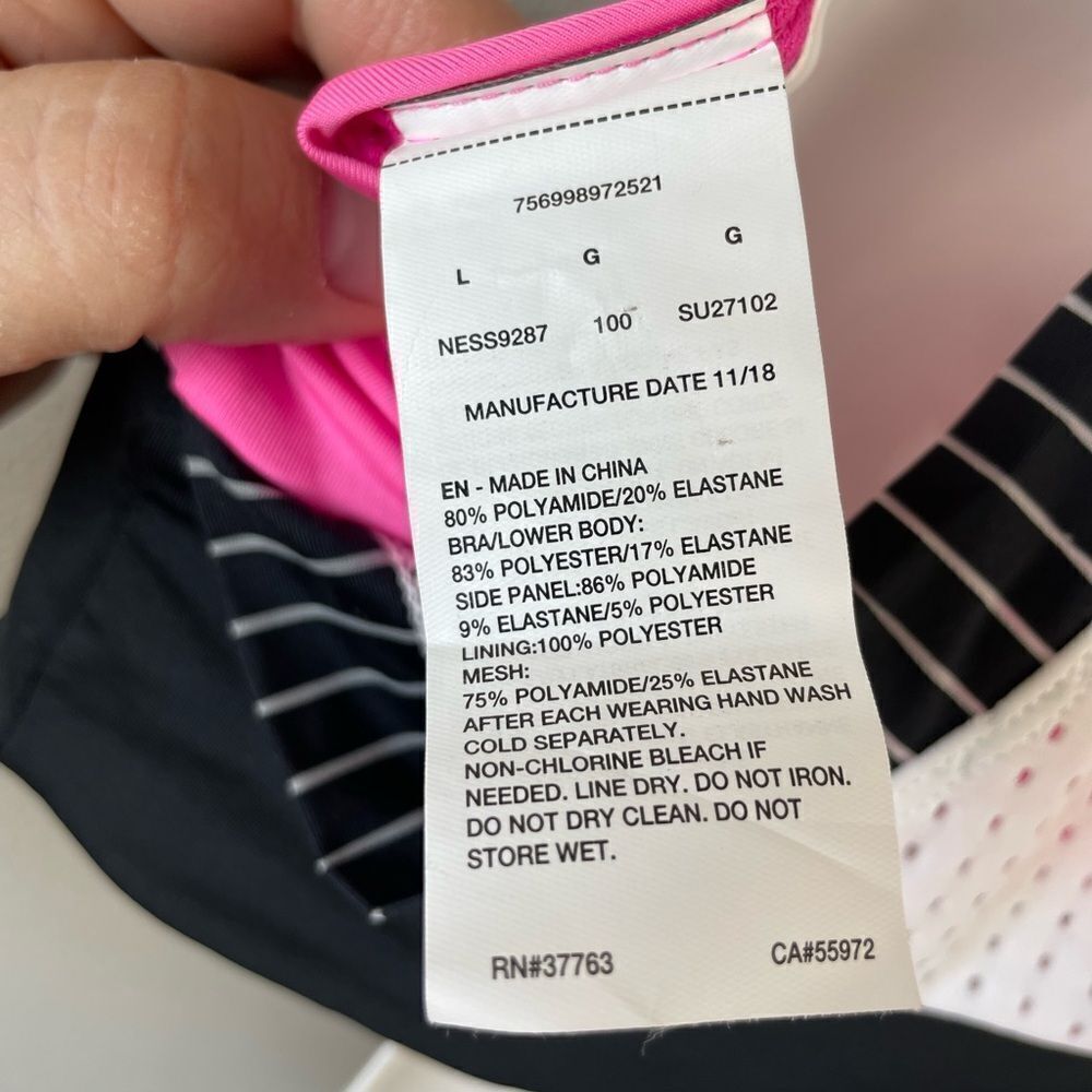 Nike Black and Pink Bikini Top - Picture 3 of 3